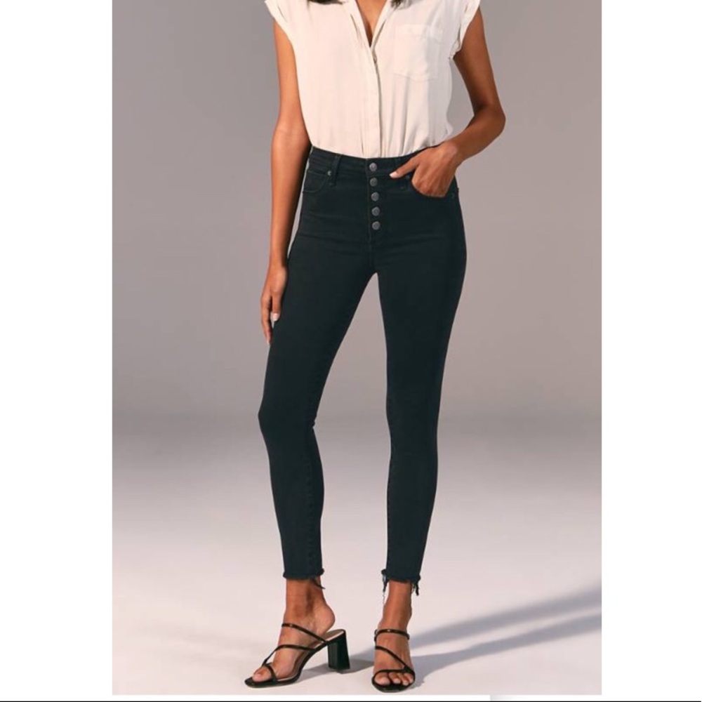 Abercrombie High Rise Super Skinny Ankle Jeans